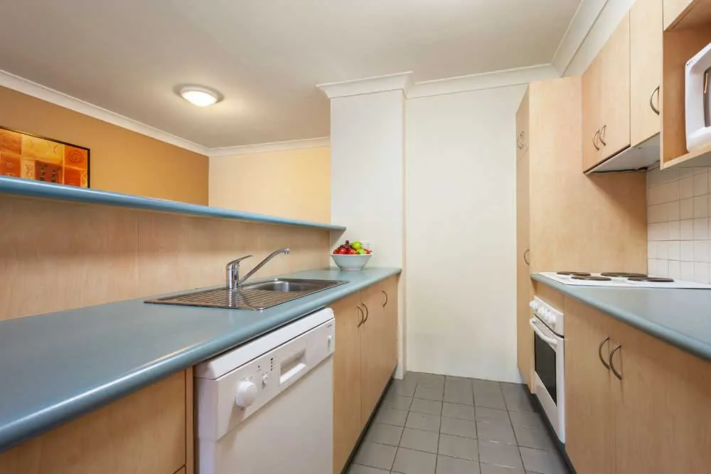 APX Hotels Apartments Parramatta comfortable executive studio kitchen in Parramatta CBD Australia