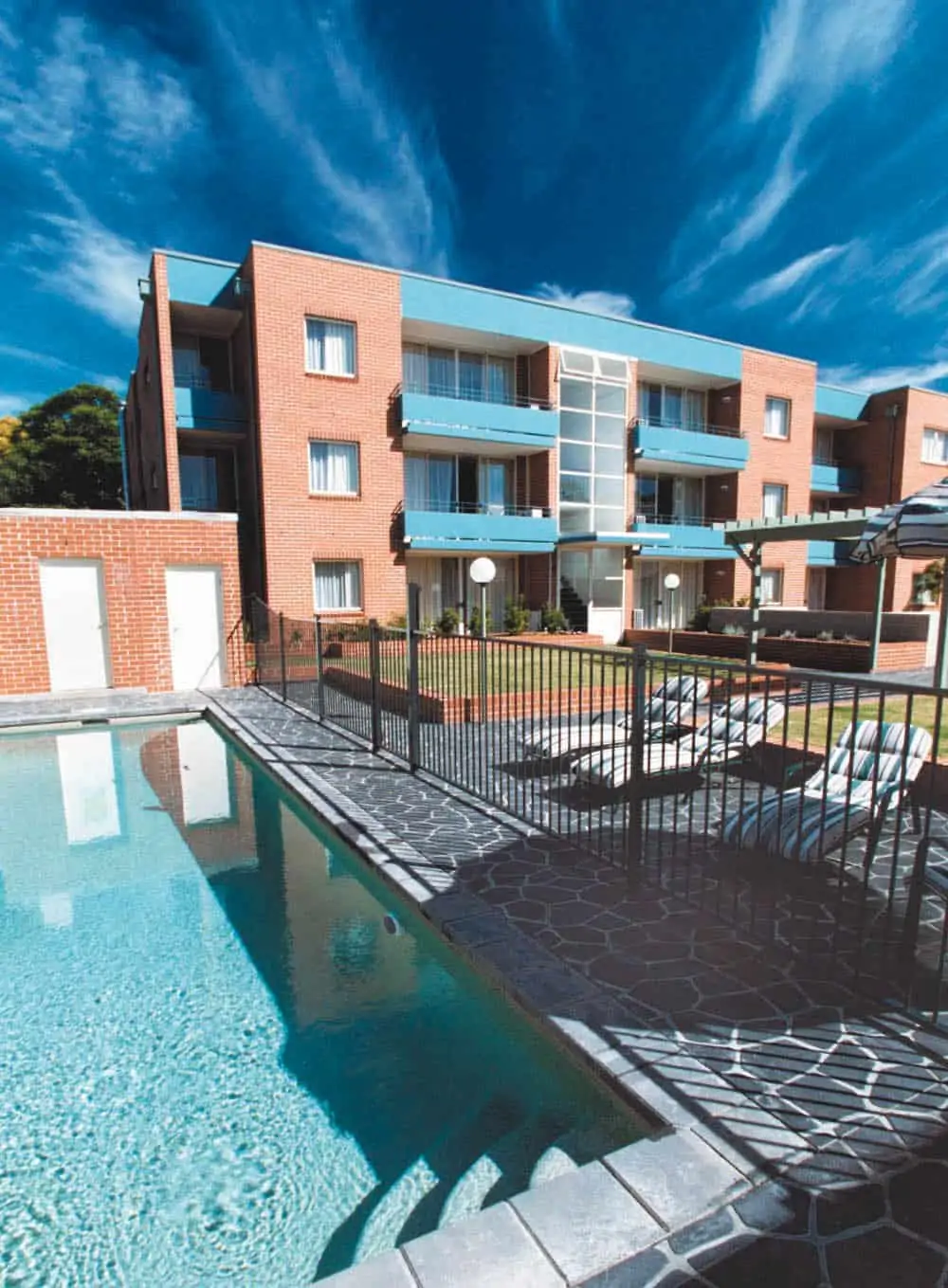 APX Parramatta a beautiful serviced apartments swimming pool in Parramatta CBD Sydney Australia