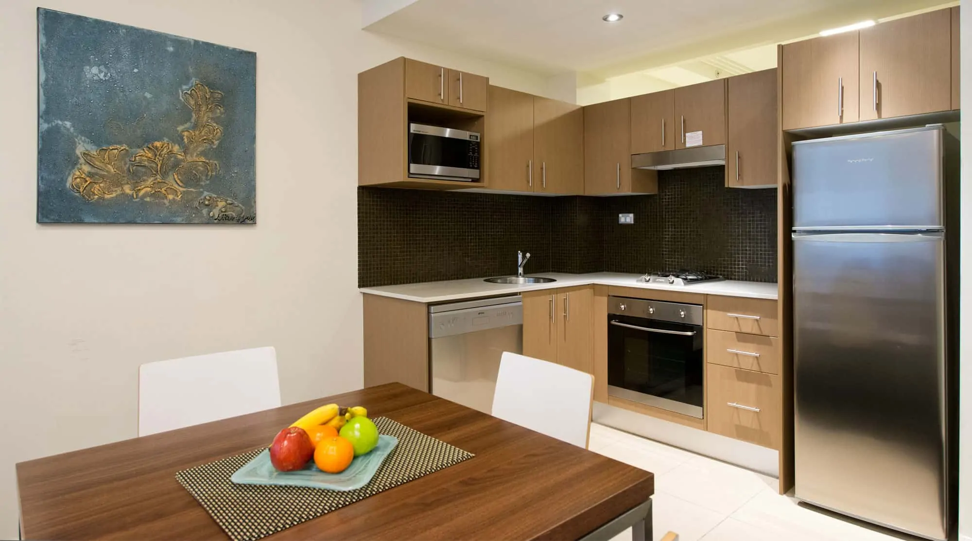 Spacious kitchen in every apartments in APX World Square Sydney Australia