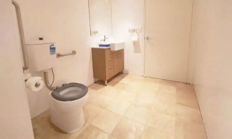 APX World Square Accessible apartments comfortable bathroom area in APX Hotels Apartments Sydney Australia