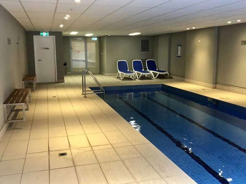 APX World Square swimming pool facility in APX Hotels Apartments Sydney Australia