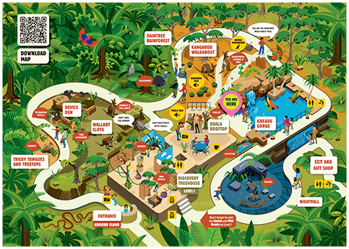Attraction Map | SEA LIFE Sydney Aquarium | NSW Australia | near APX Hotels Apartments