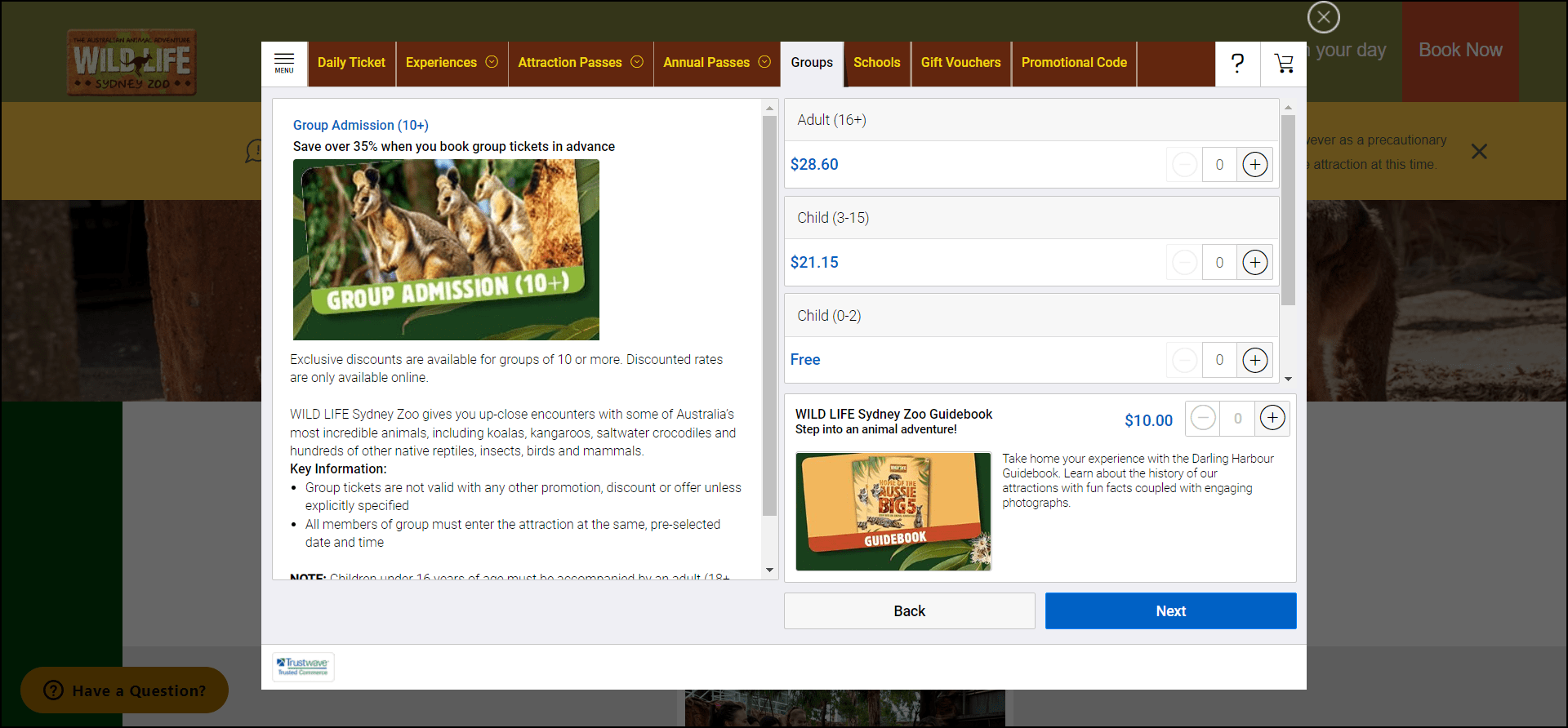 Group discounts | WILD LIFE Sydney Zoo near APX Hotels Apartments | NSW Australia