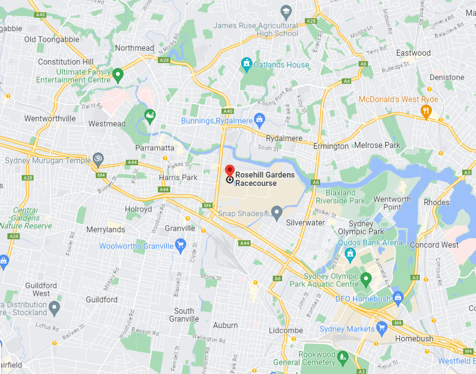Where is Rosehill Gardens Racecourse | near APX Parramatta | NSW, Australia
