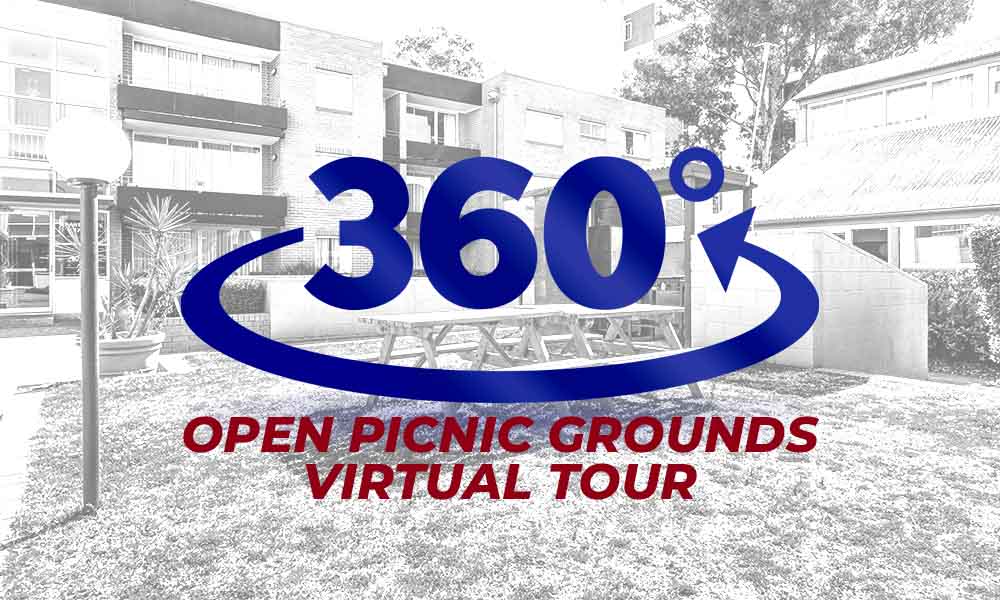 360 Virtual Tour Open Picnic Grounds | APX Parramatta | Rosehill, NSW
