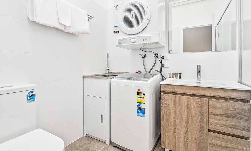 laundry in bathroom | APX Parramatta | Rosehill, NSW, Australia | Sydney hotel
