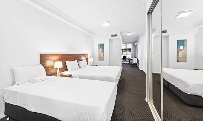 Beds | APX World Square | Executive Family Studio | Sydney apartments hotls
